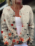 Sabrina™ | Cardigan en maille floral vintage