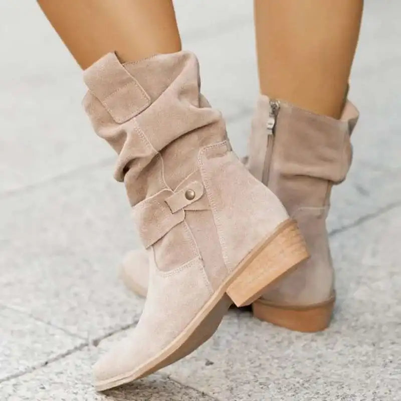 Alissane | Bottes en daim pour femmes à hauteur de genou