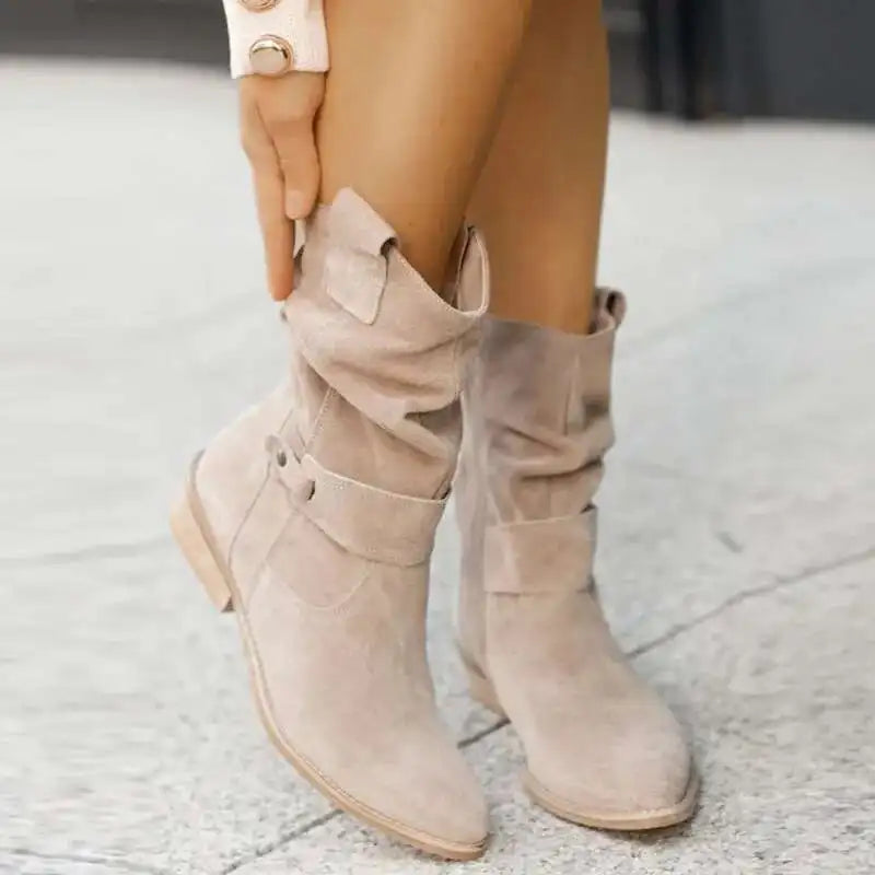 Alissane | Bottes en daim pour femmes à hauteur de genou