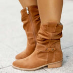 Alissane | Bottes en daim pour femmes à hauteur de genou