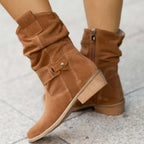 Alissane | Bottes en daim pour femmes à hauteur de genou