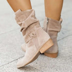 Alissane | Bottes en daim pour femmes à hauteur de genou