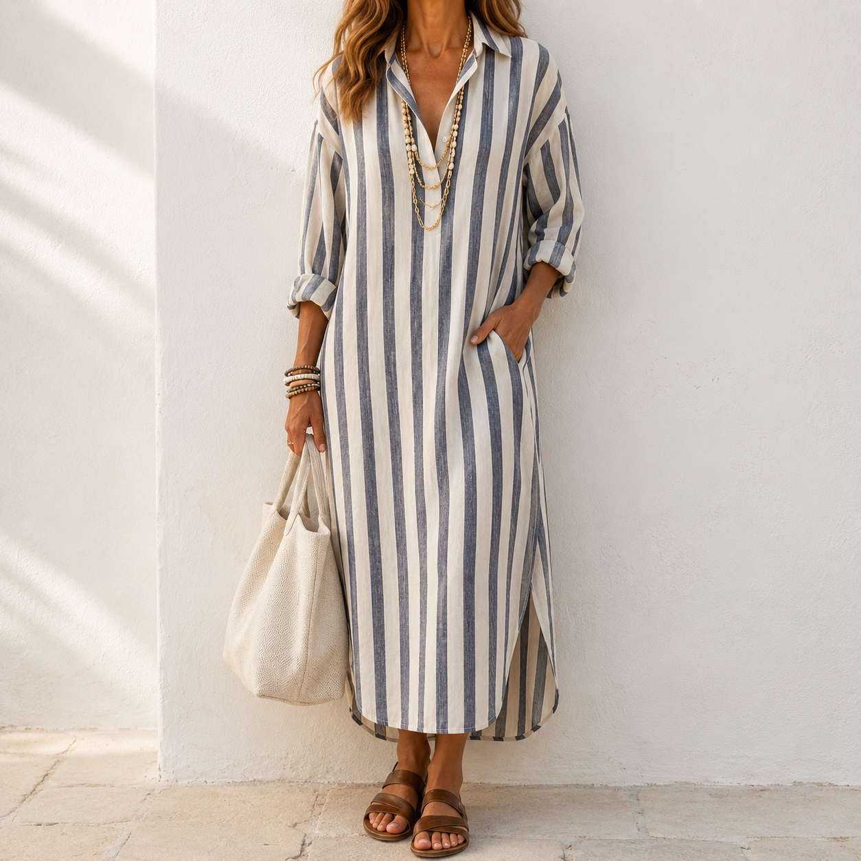 Nantilde | Robe rayée