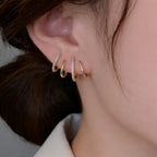 Yasmin | Boucles d’oreilles style griffe avec zircons