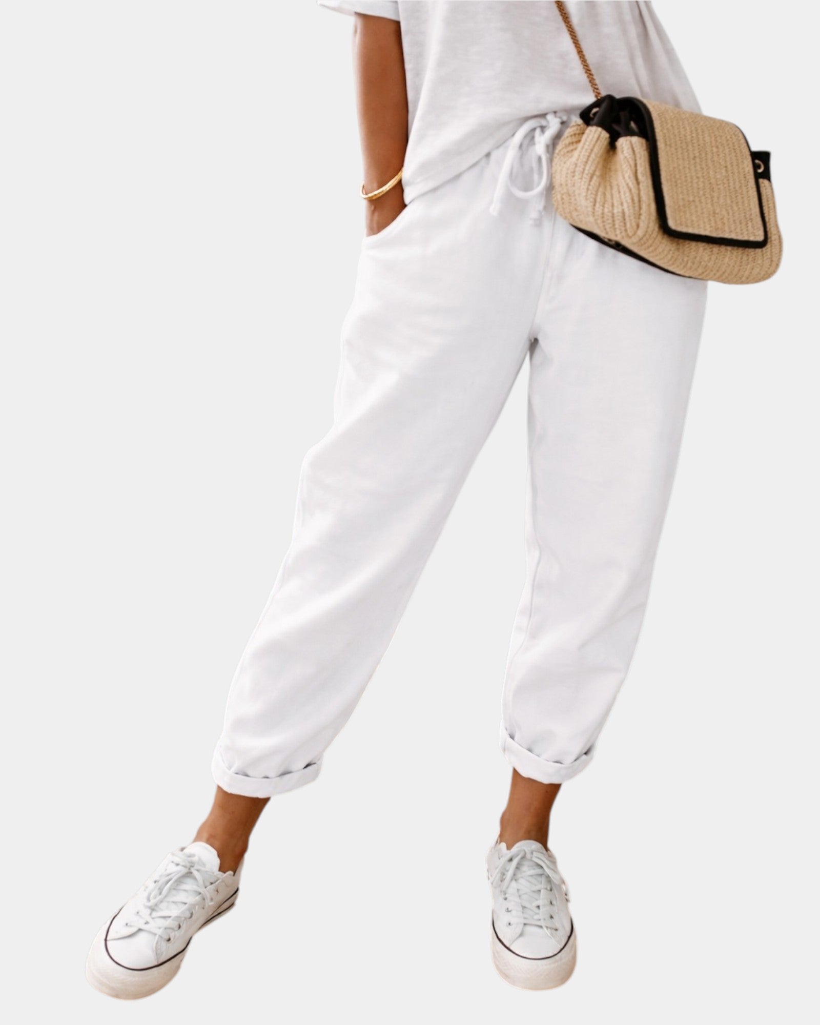 Sofie – Pantalon Respirant, Décontracté et Élégant (Blanc)