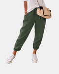 Sofie – Pantalon Respirant, Décontracté et Élégant (Vert Foncé)
