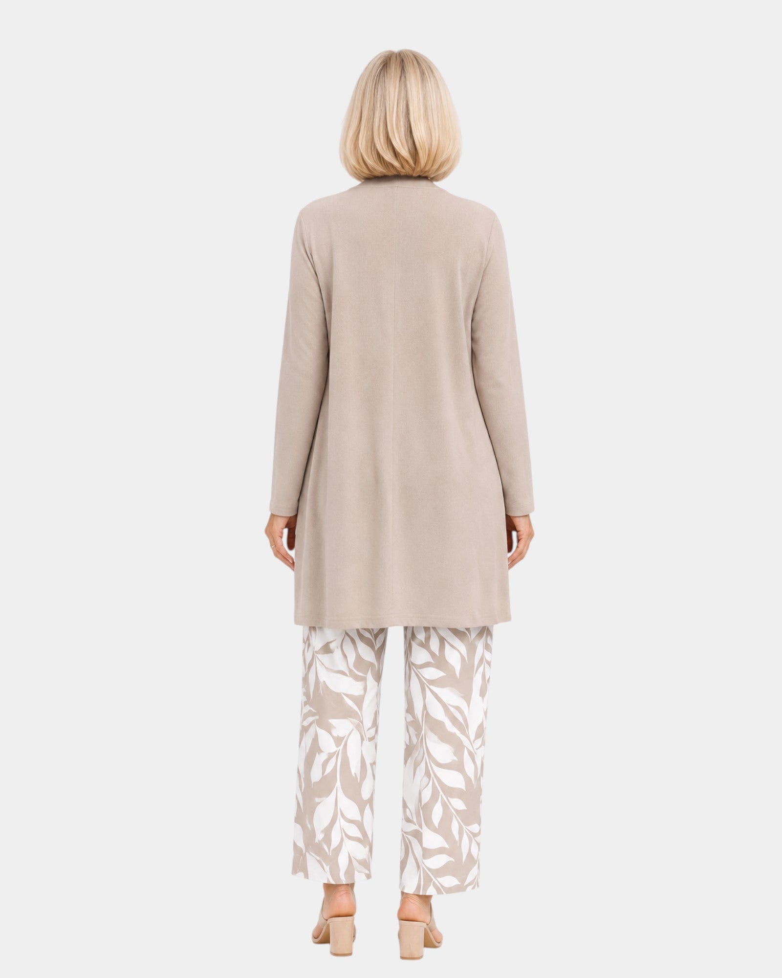 Genevieve | Ensemble Botanique Taupe en Trois Pièces
