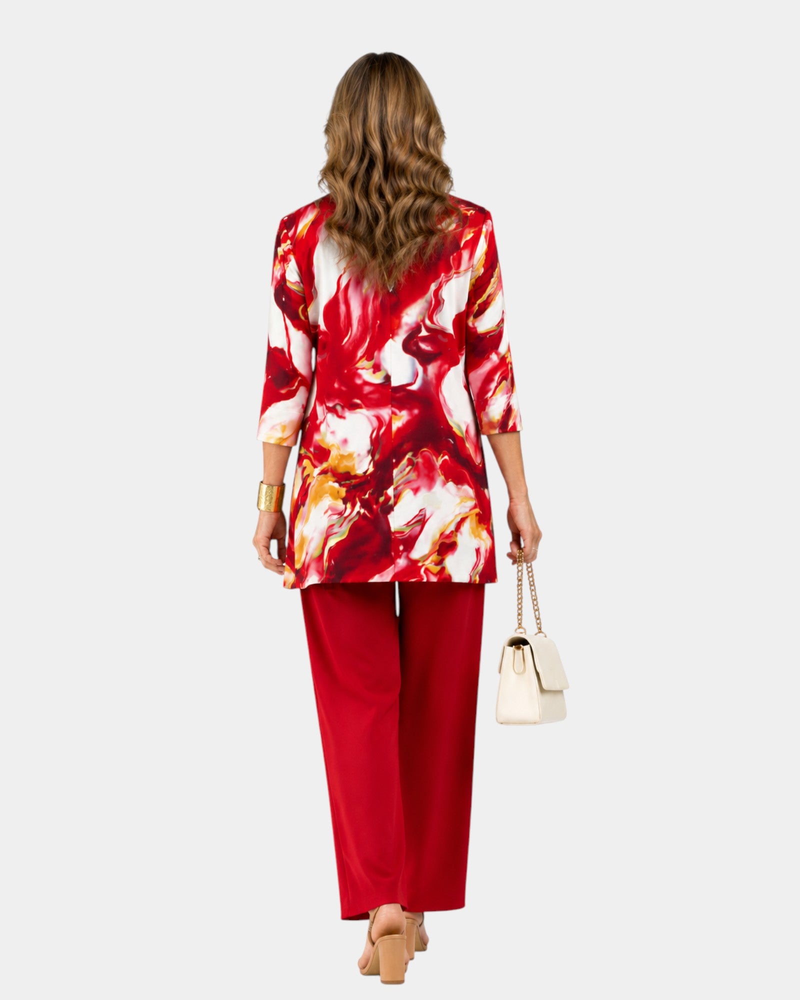 Ivy | Ensemble floral rouge en trois pièces