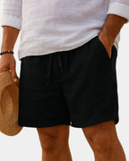 Lucas | Short en coton et lin