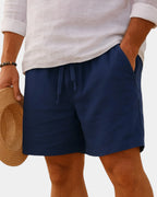 Lucas | Short en coton et lin