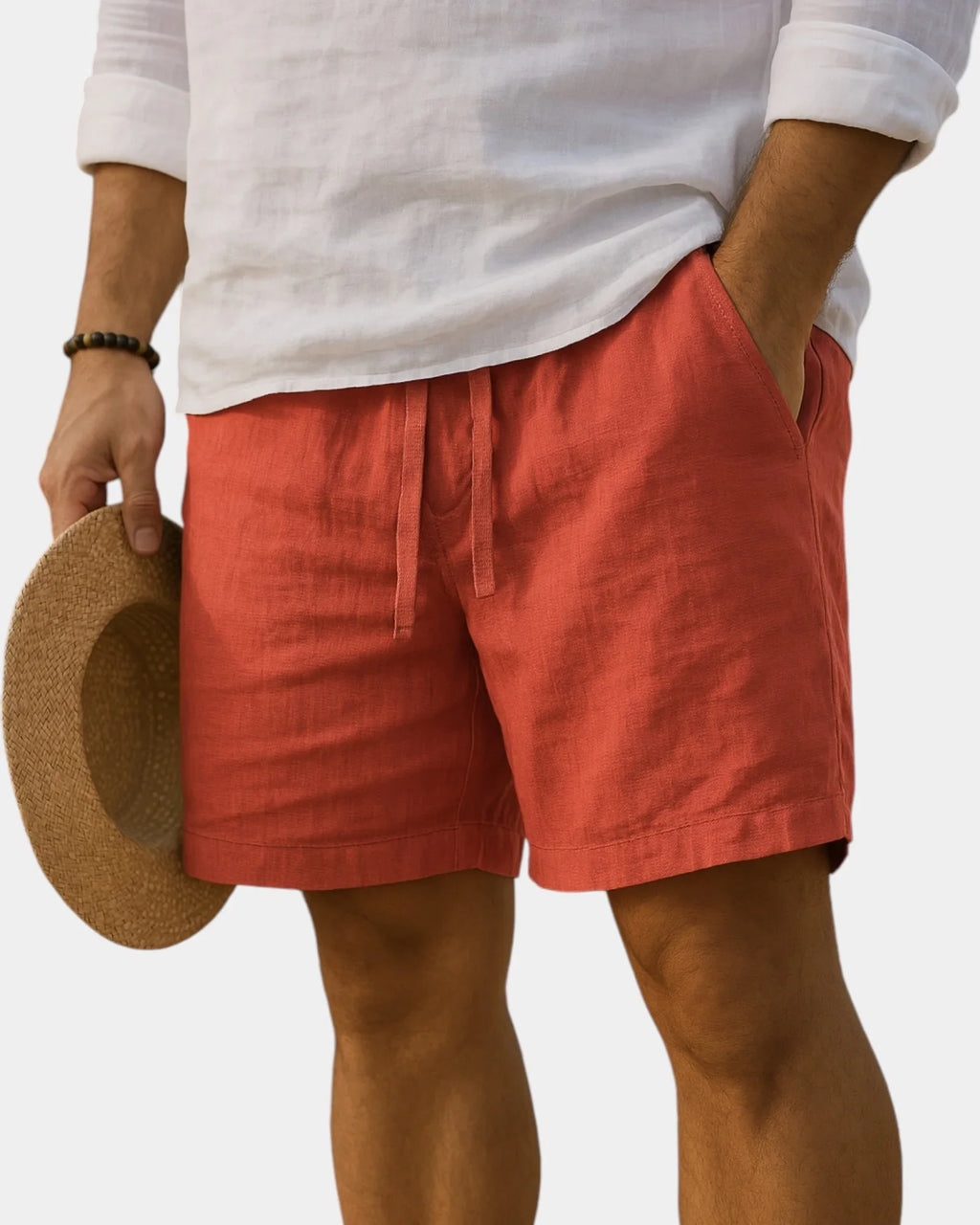 Lucas | Short en coton et lin