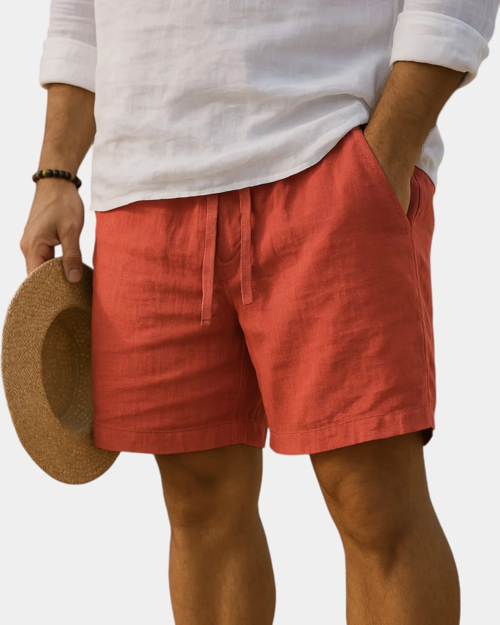Lucas | Short en coton et lin
