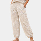 Eleanor | Pantalons Imprimés avec Design de Vignes