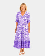 Cosima | Robe Florale V-coupée élégante