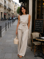 Iseultine | Ensemble deux pièces avec haut sans manches et pantalon