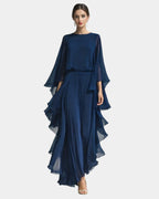 Véronique | Ensemble élégant en chiffon à volants