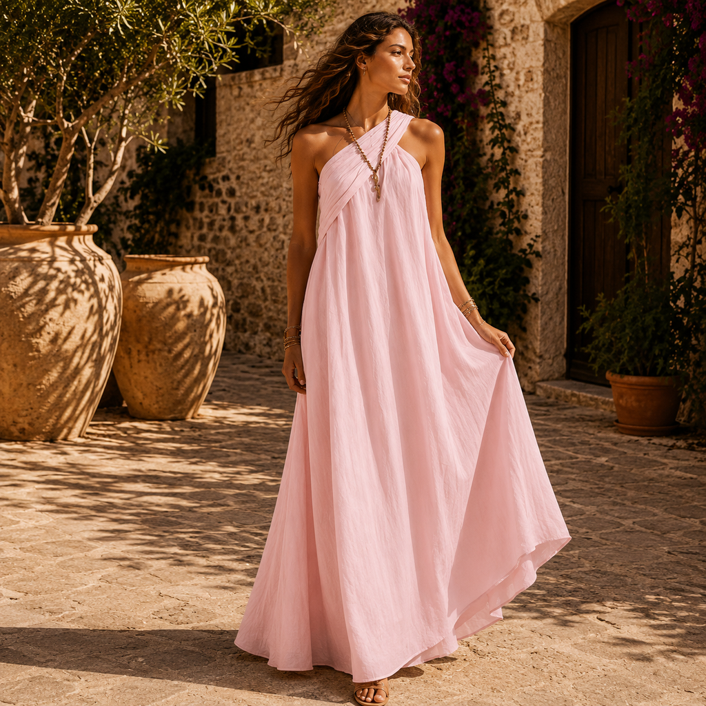 VERA – Robe Maxi Croisée
