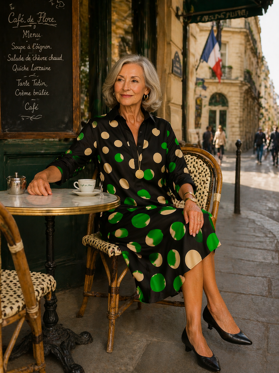 Saphir | Robe midi élégante