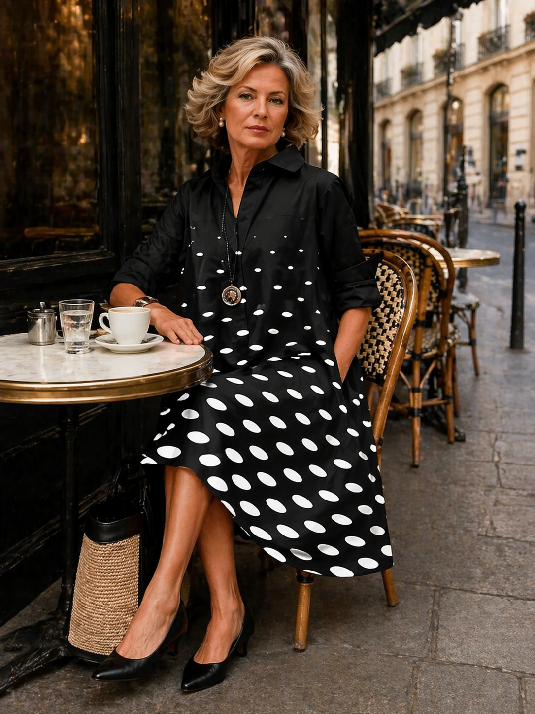 Lune | Robe midi élégante