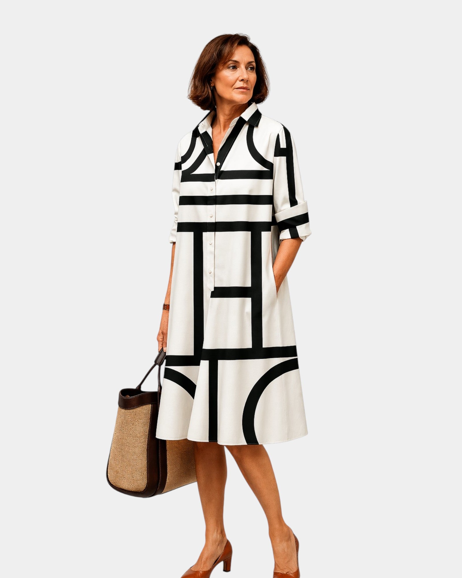 Perla | Robe midi élégante
