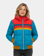 Liorisse | Veste puffer rétro à rayures