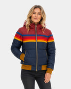Liorisse | Veste puffer rétro à rayures