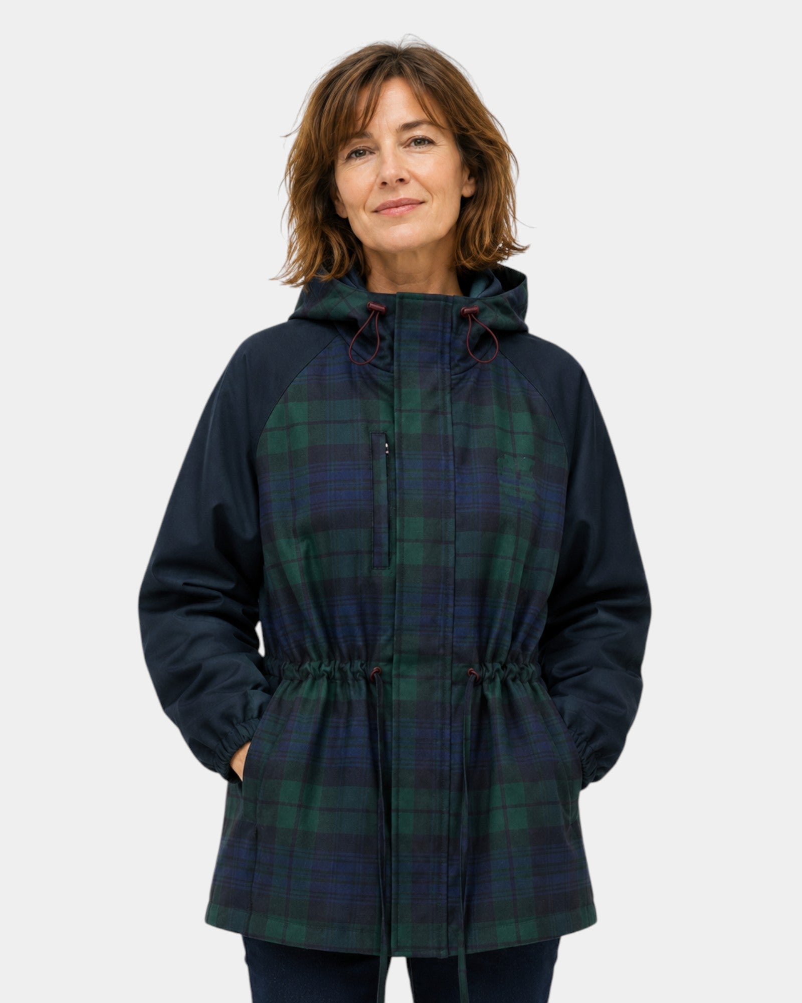 Galysse | Veste oversize à capuche à carreaux