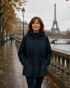 Galysse | Veste oversize à capuche à carreaux