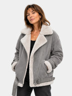 Estélya | Manteau premium en imitation peau de mouton