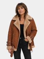 Estélya | Manteau premium en imitation peau de mouton