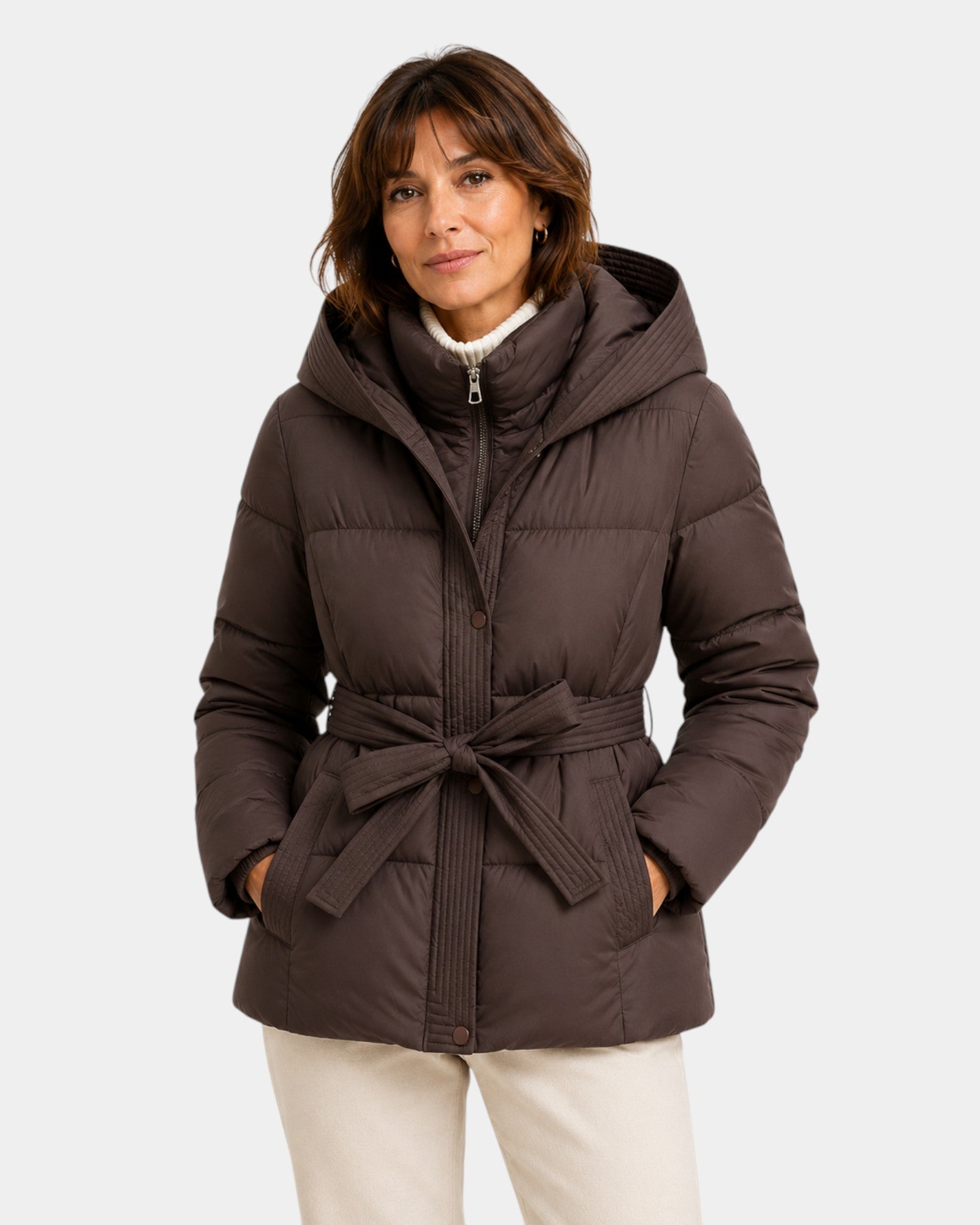 Amélyne | Veste d'hiver matelassée à capuche