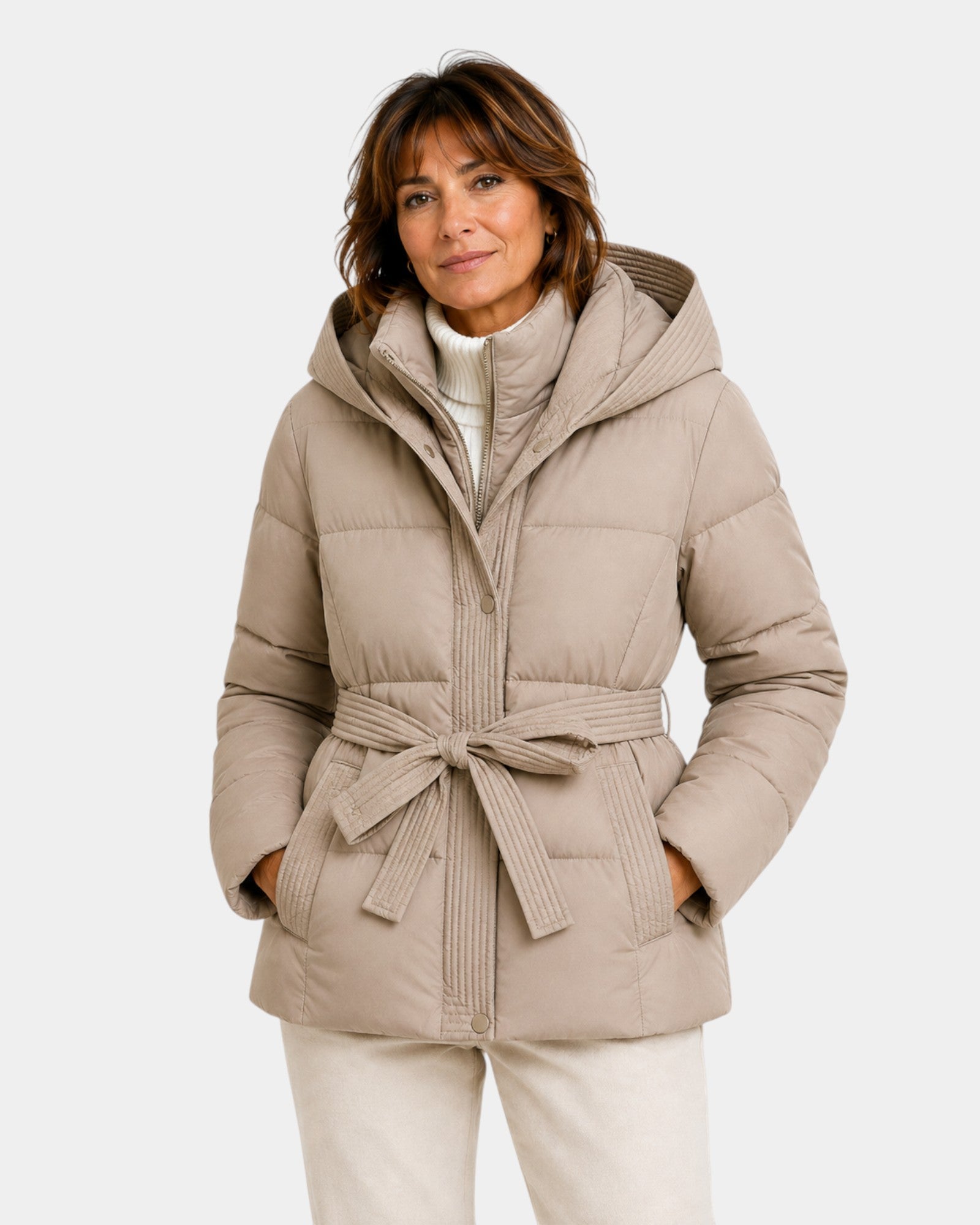 Amélyne | Veste d'hiver matelassée à capuche