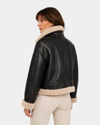 Brisélia | Veste bomber en similicuir
