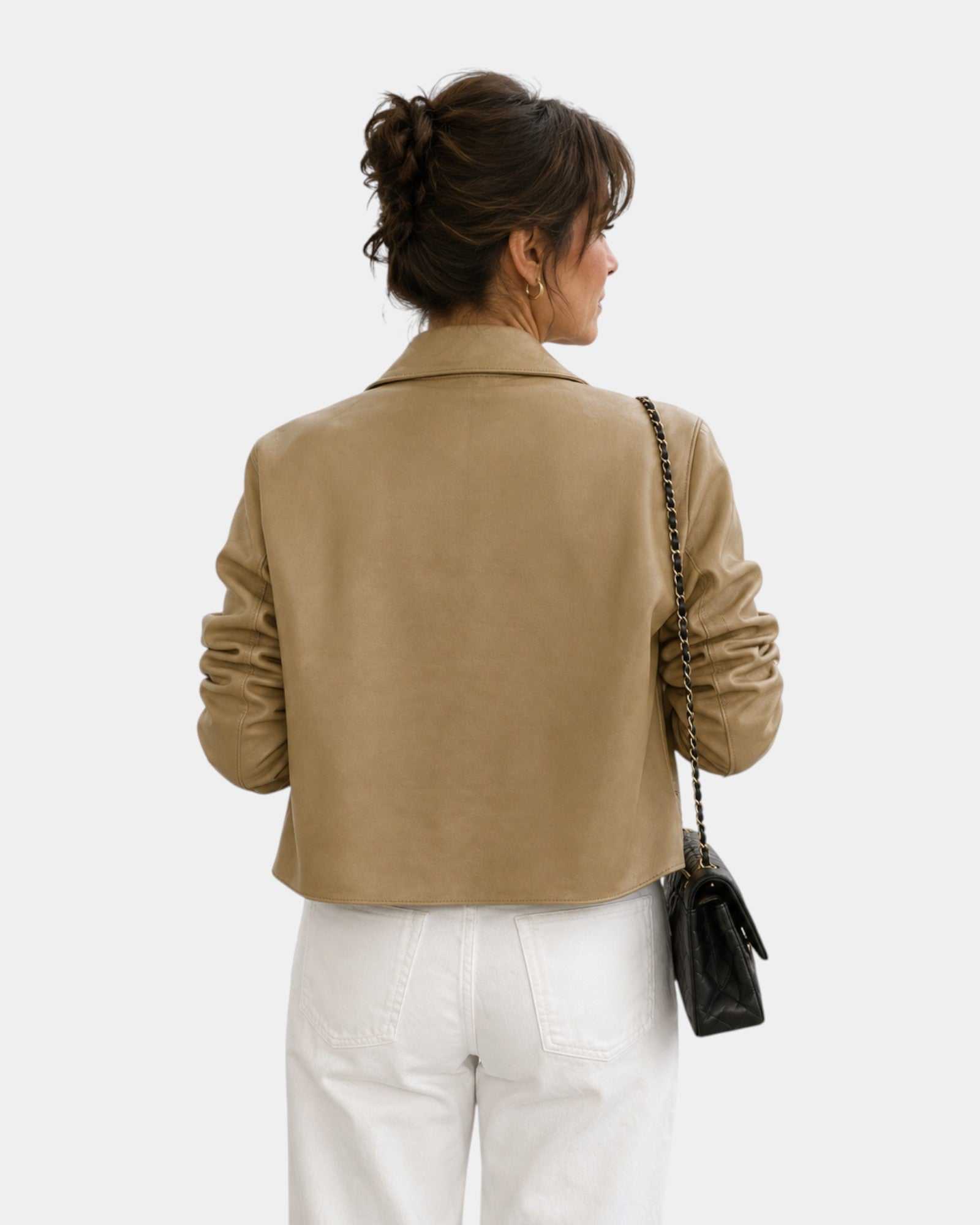 Ysalie | Veste en suède à boutons