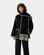 Livéanne | Veste cintrée avec écharpe assortie