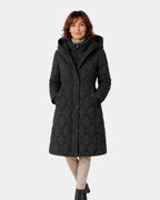 Briseida | Long manteau en duvet avec capuche