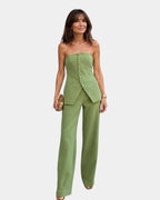 Eda | Ensemble avec top et pantalon à jambes larges
