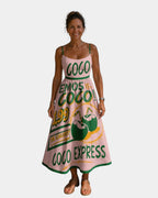 Ada | Robe midi à motif