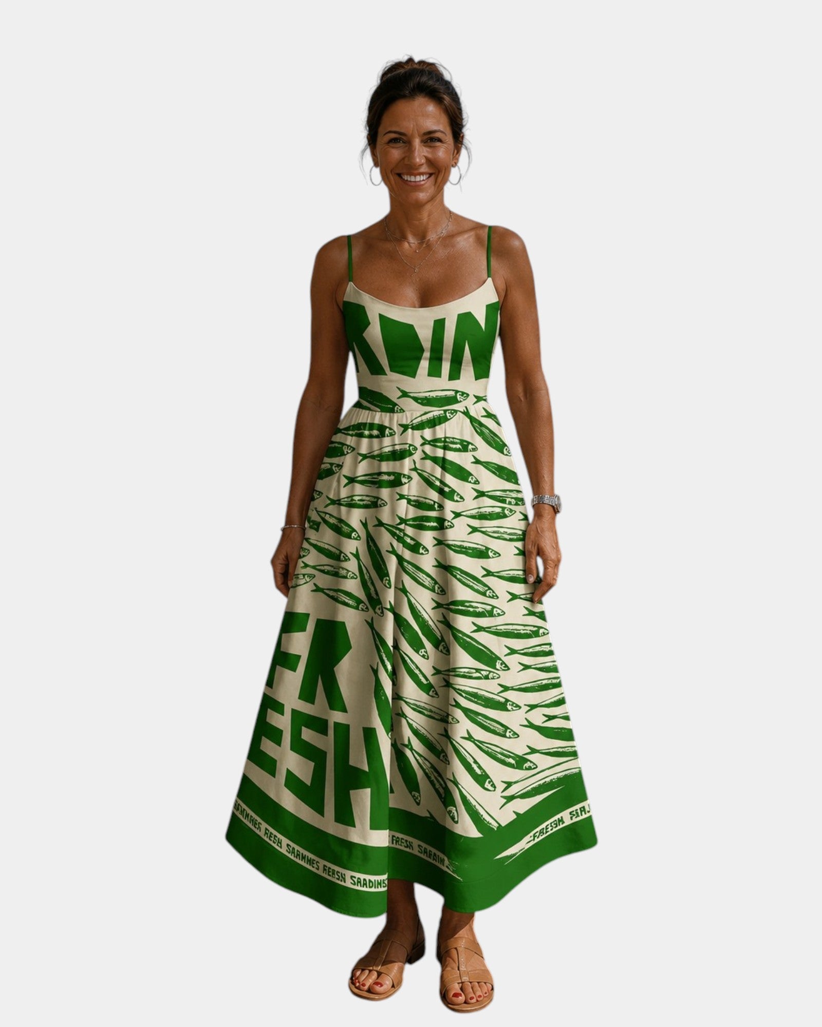 Afra | Robe midi à motif