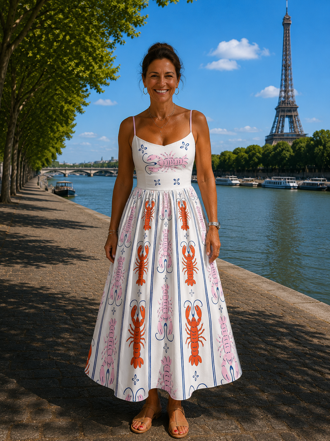 Anthelme | Robe midi à motif