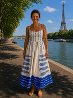 Antigone | Robe midi à motif
