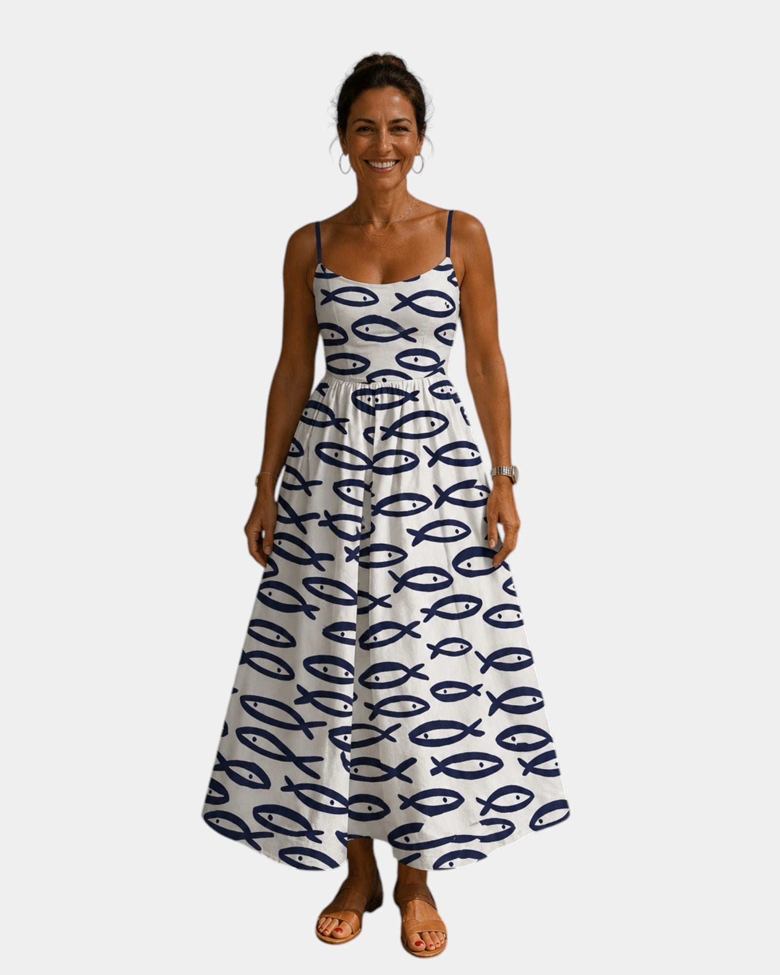 Arabelle | Robe midi à motif