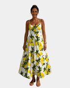 Artemise | Robe midi à motif