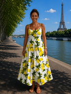 Artemise | Robe midi à motif
