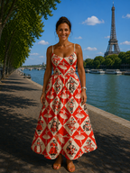 Assina | Robe midi à motif
