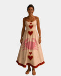 Briséis | Robe midi à motif