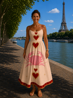 Briséis | Robe midi à motif
