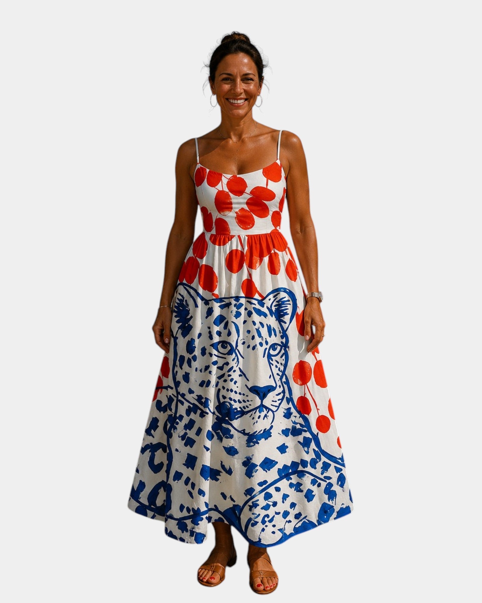 Castille | Robe midi à motif