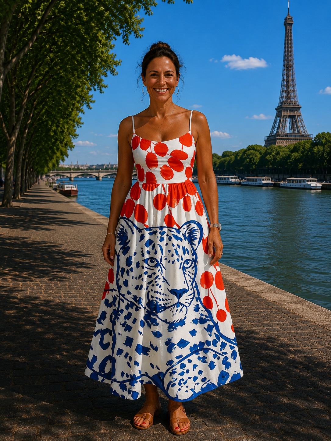 Castille | Robe midi à motif