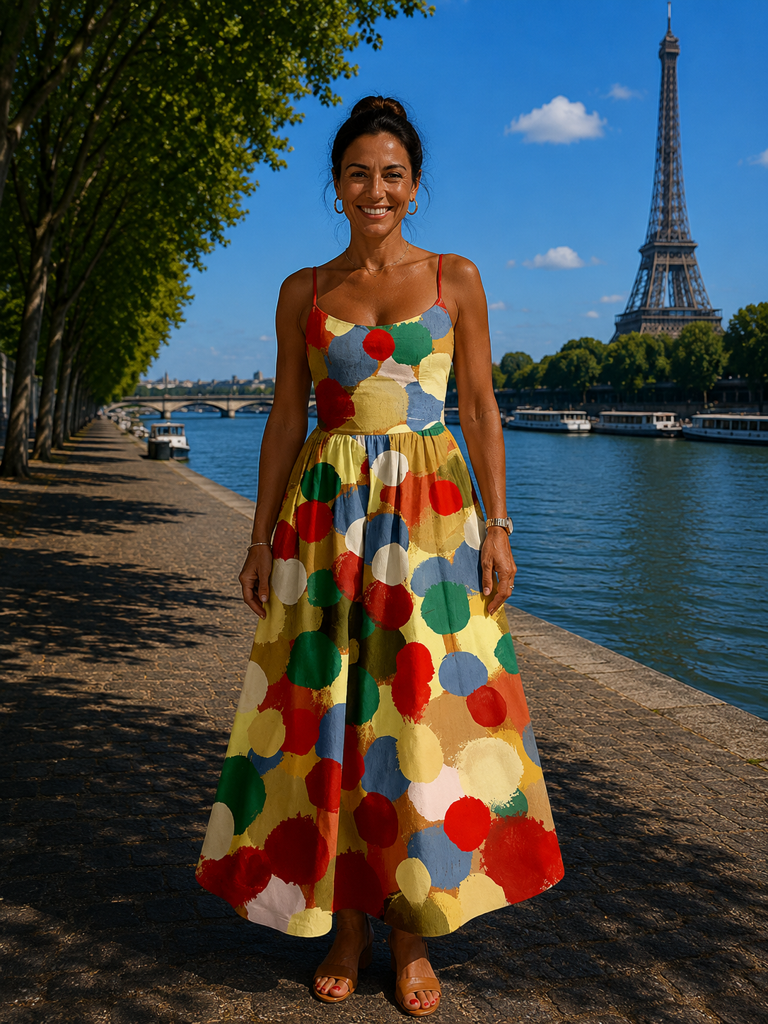 Célinia | Robe midi à motif